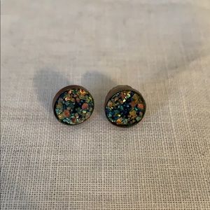 Druzy Copper Earrings
